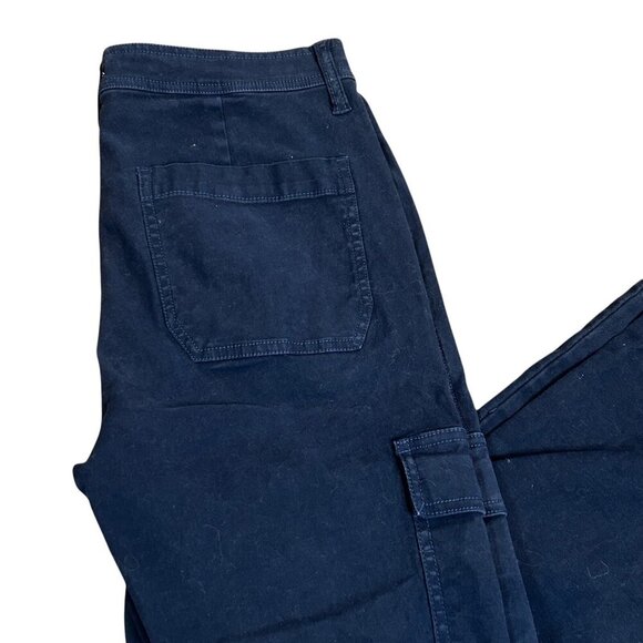 J Crew Navy Blue Cargo Ankle Pants Size 27T - Picture 4 of 10